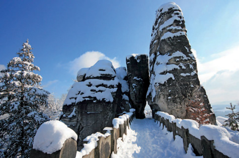 Stollenkarton Motiv Basteibruecke