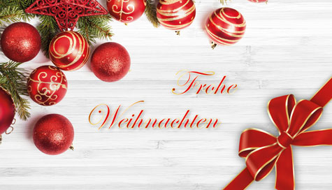 Stollenkarton Frohe Weihnachten